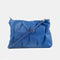 Bolso de bandolera de piel arrugada azul klein Cecilia M